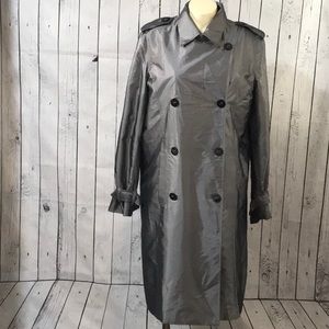 Jones New York Windbreaker Coat shiny water repellent